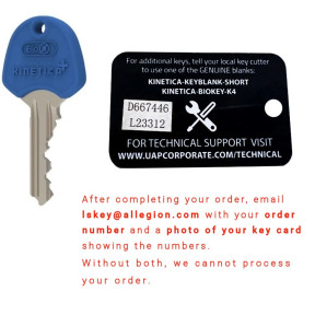 K4 3* Cylinder Extra Key