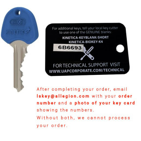 K4 3* Cylinder Extra Key