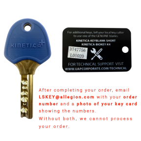 Genuine Kinetica+ K4 HORIZONTAL Bio Extra Cut Key