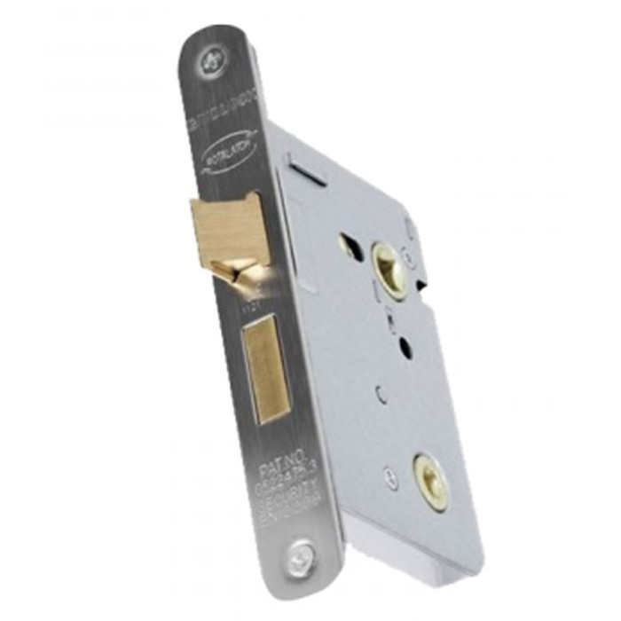 Intelligent Hardware Retail 51.07 65mm Mortice Bathroom Lock in Evershine Brass 