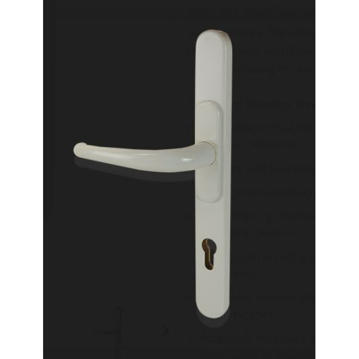Intelligent Hardware Adapt A-Lever Euro Profile Lever Handle in White