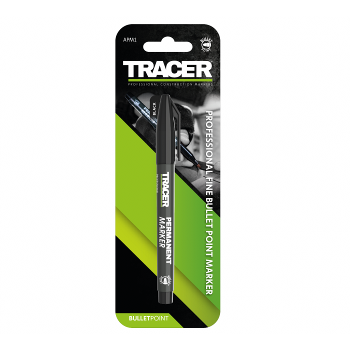 Tracer Permanent Construction Marker Black