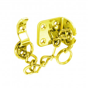 Narrow Door Chain Polished Brass 44mm