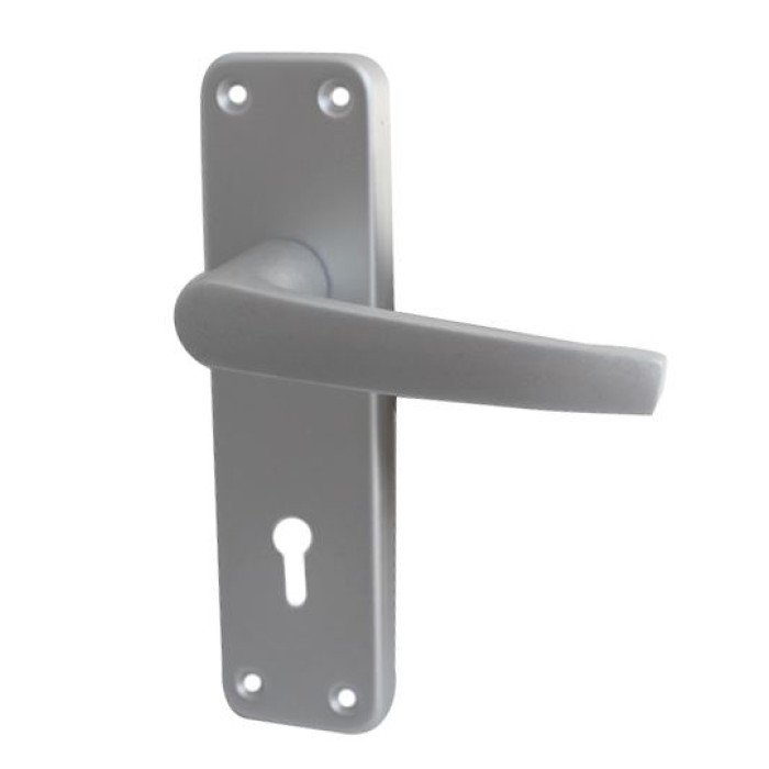 Intelligent Hardware Budget Offset Lever Latch Furniture in Satin Aluminium