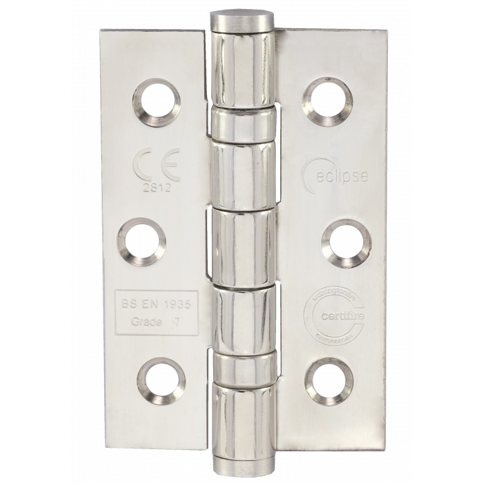 76mm x 51mm G7 Stainless BB Hinge 2PK - Stainless Steel