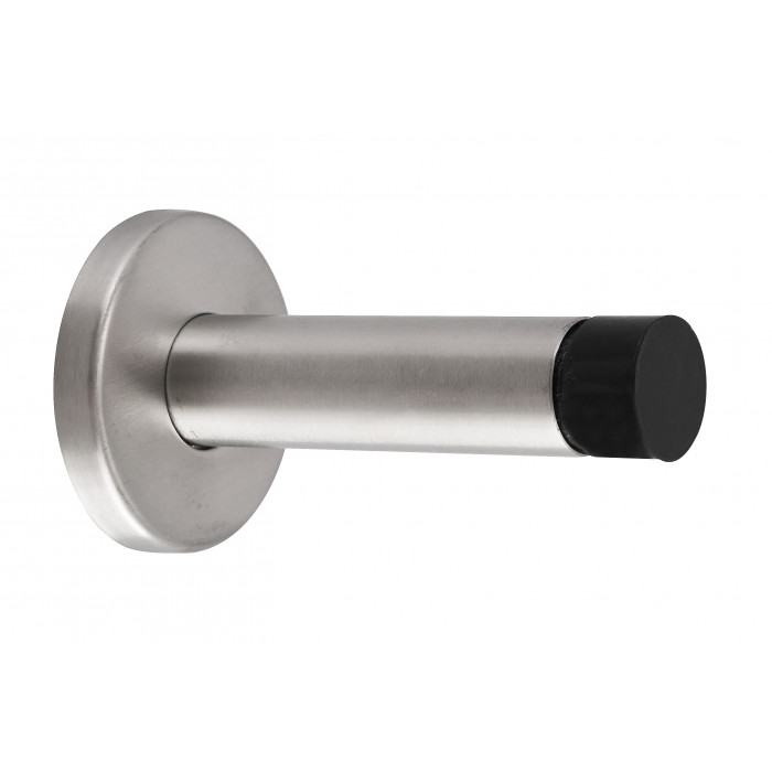 Projection Door Stop 76mm - Satin Stainless Steel