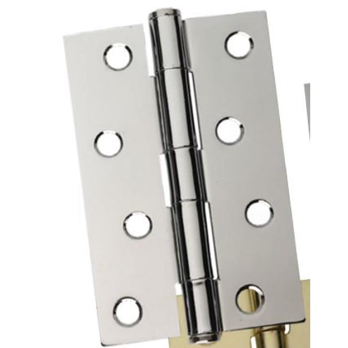 IH Retail 1.5 Pair of CERTIFIRE Fire Door Grade 13 Hinge Ball Bearing SS201 Square (3 hinges per pack) - 102 x 76 x 3mm Satin Stainless - Blister Packed