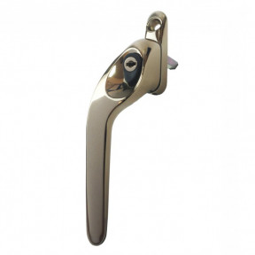 PVC-u Espag 43mm Spindle Left Handed Key Locking Window Handle