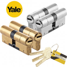 Yale Sup Cyl PairAlike-45/50 CHROME