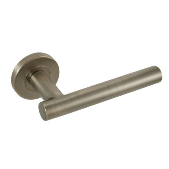 Eclipse Antique Brass Stainless Steel 19mm T Bar Lever on Rose Set