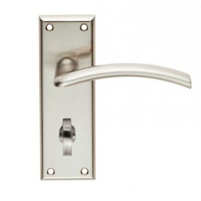 SEROZZETTA TRENTA LEVER-BACKPLATE- Satin Nickel / Polished Nickel