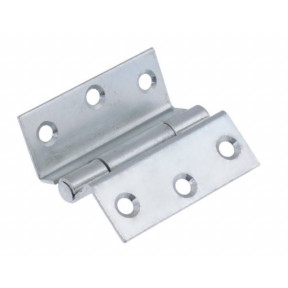 63mm Stormproof Hinge Bright Zinc Steel (4 pk)