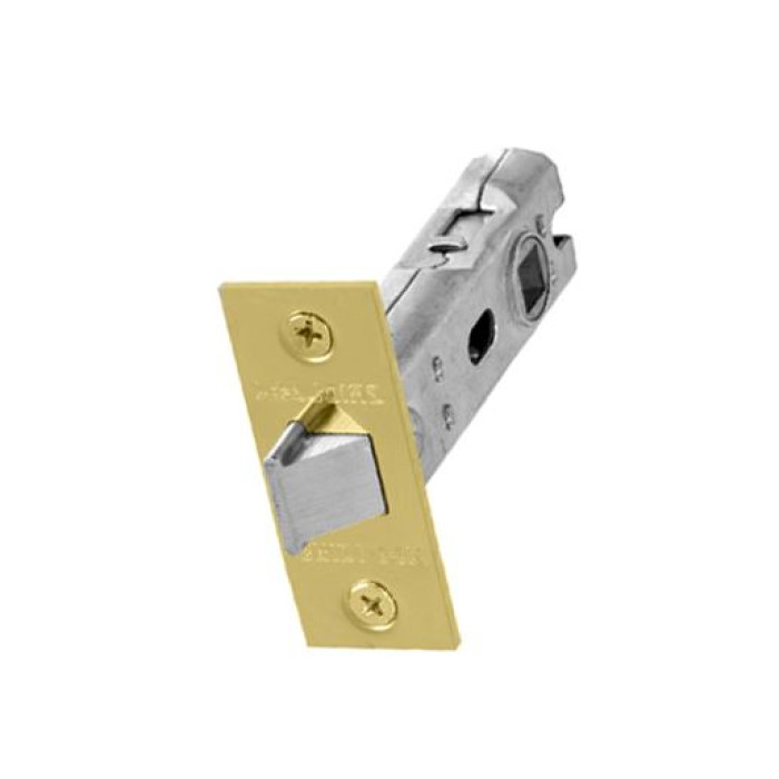 Intelligent Hardware 75mm Tubular Mortice Latch in Electro Brassed - Square Forend