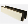 10" x 2.75" Door Letterplate Black ABS Frame Aluminium Flap