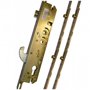Millenco Lock 1 - 1 Hook 4 Roller 35mm Backset Multi Point Door Lock - Dual Spindle