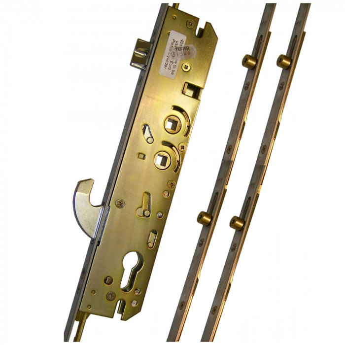 Millenco Lock 1 - 1 Hook 4 Roller 35mm Backset Multi Point Door Lock - Dual Spindle