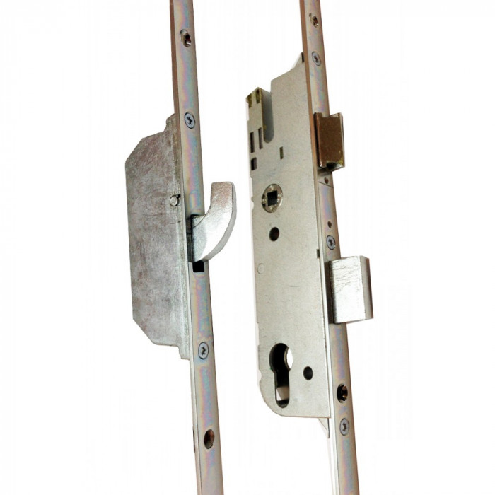 GU 2 Hook 2 Roller 35mm Backset Long Version Multi Point Door Lock with Serrations - Single Spindle