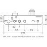 Avanco 35mm Backset 92/62mm PZ Replacement centre case