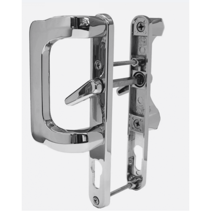Paddock 92mm PZ Patio Door Handle Set - Chrome