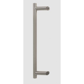 Pull Handle - 1200mm Offset 1000mm centres  including 2 fixings with bolts - Satin Stainless Steel 316 Classic Range