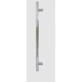 Pull Handle - 1500mm straight including 2 fixings with bolts - Mirror Polished Stainless Steel 316 E Series