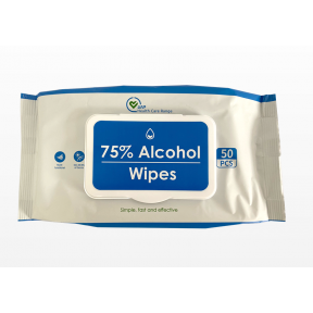 75% ALCOHOL WIPES - 50 PACK - BOX OF 5