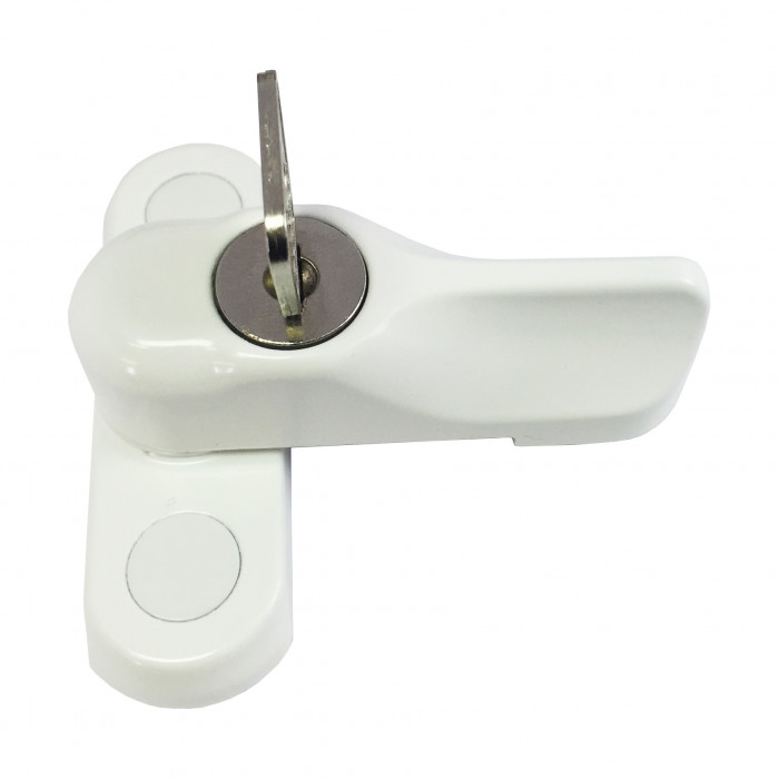 Key Locking Sash Blocker Timber & Composite Door & Window Restrictor White