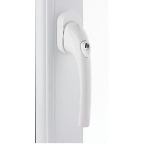 Tilt and Turn Handle Locking 43mm spindle WHITE