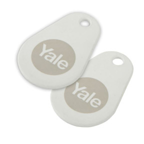 YALE SDL KEY TAG X 2 WHITE - VISI PACK