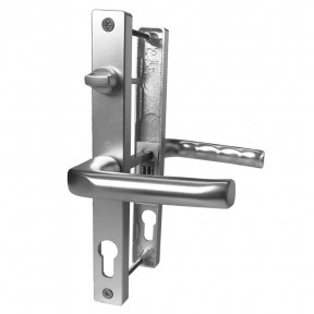 Hoppe 68mm 215mm Lever Lever with Snib UPVC Sprung Door Handle Set - Satin Silver