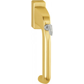 Locking Long Lever Tilt & Slide Patio Door Handle Set - Gold