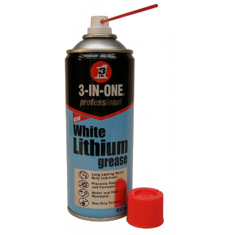 3 In 1 White Lithium Grease 400ml, White Lithium Grease Sliding Door