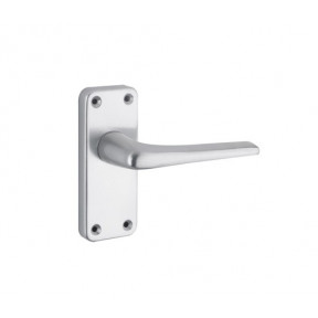 Contract Aluminium - Lever on Backplate Door Handle Set - Internal Door Handle / Furniture