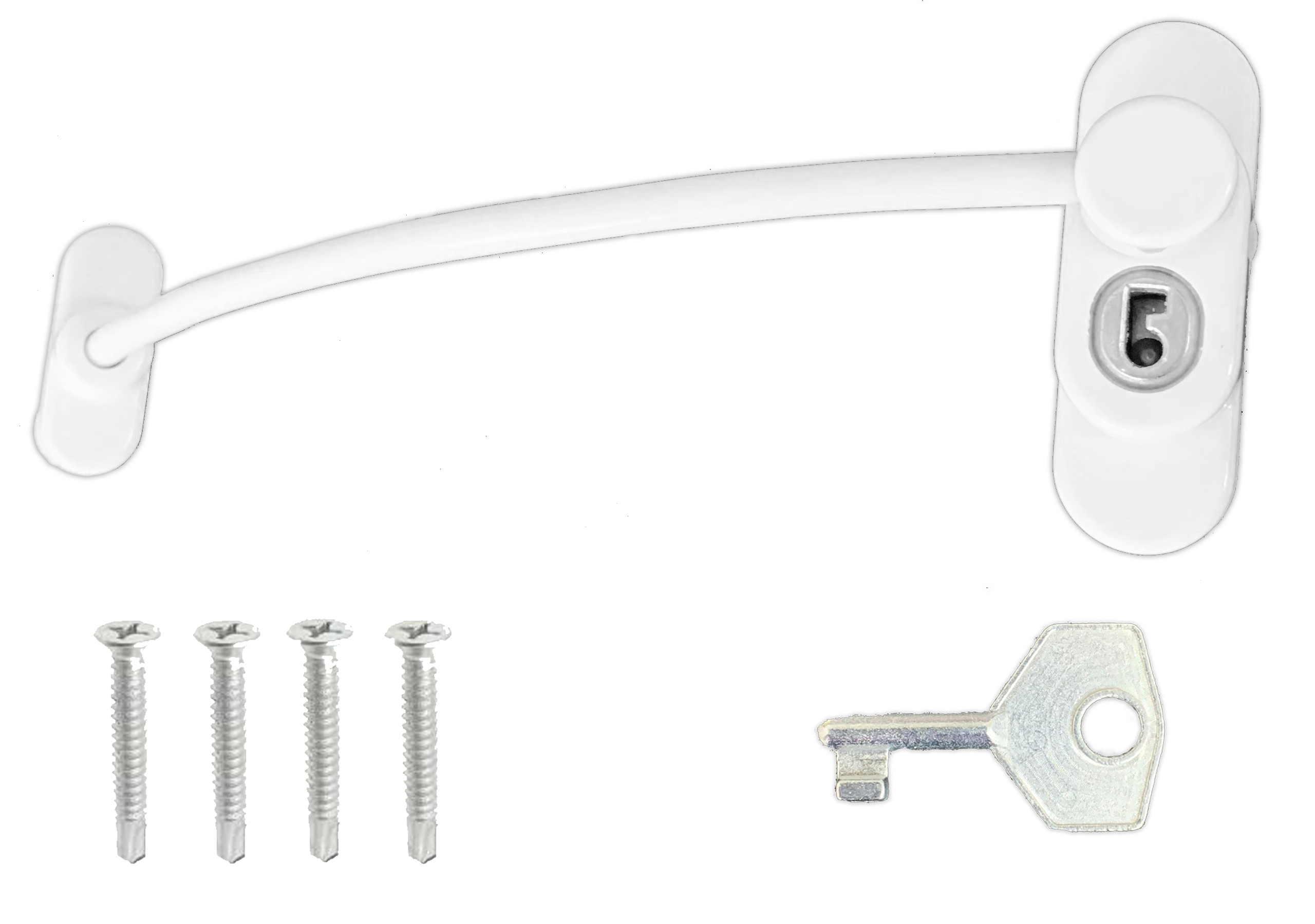 Details about   WHITE SAFETY WINDOW RESTRICTOR LOCK UPVC/Wooden Door Child Security Wire Cable 